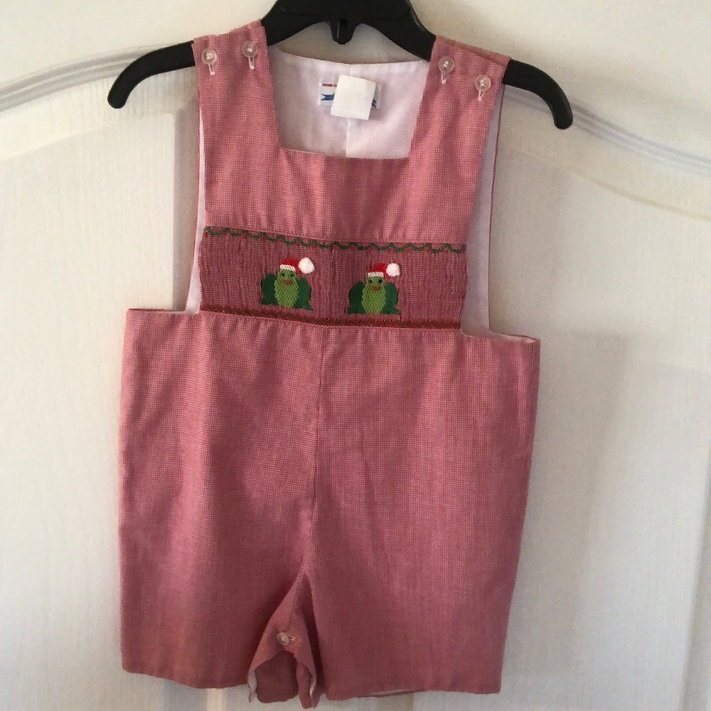 Smocked Christmas Shortall